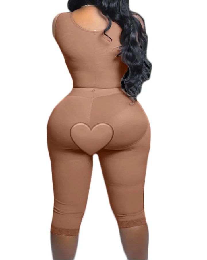 Full Body Support Arm Compression Shrink Your Waist With Built In Bra -Curvy-Faja