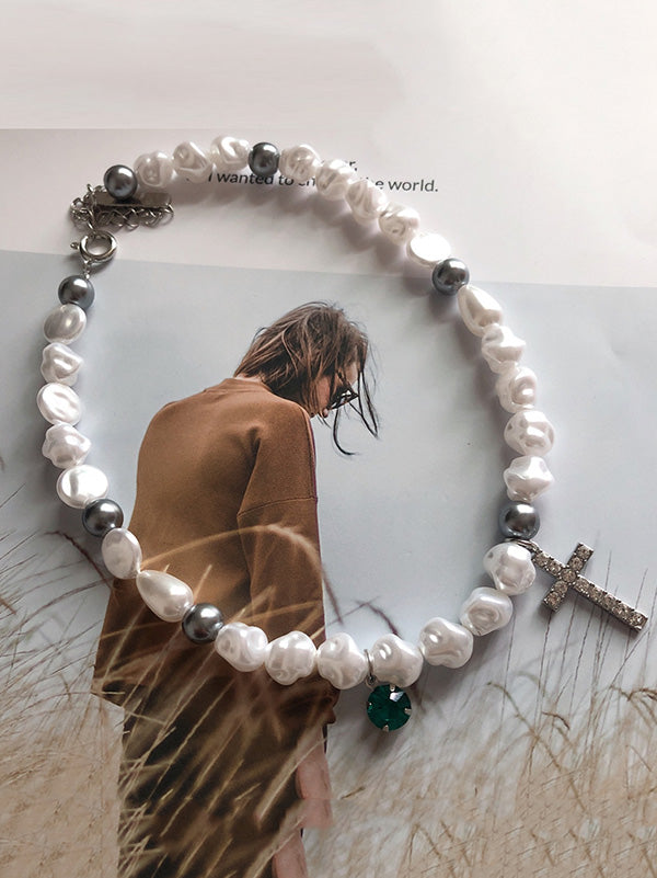 CHIC PEARL LOVELY NECKLACE-Curvy-Faja