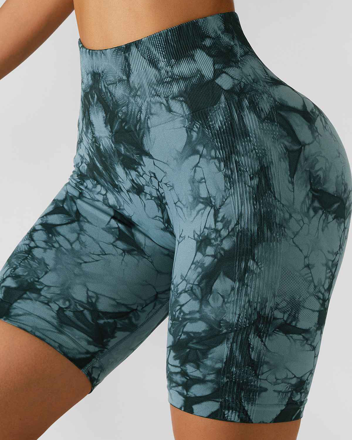 Tie Dye Scrunch Butt Biker Shorts