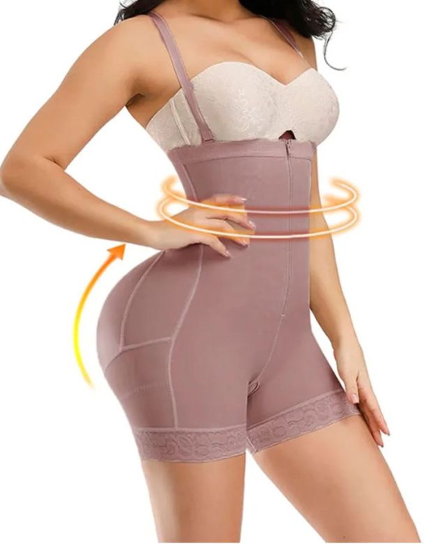 Corset Tummy Control Panties Shapewear For Women Tummy Control Fajas Body Shaper Zipper Open Bust Bodysuit-Curvy-Faja