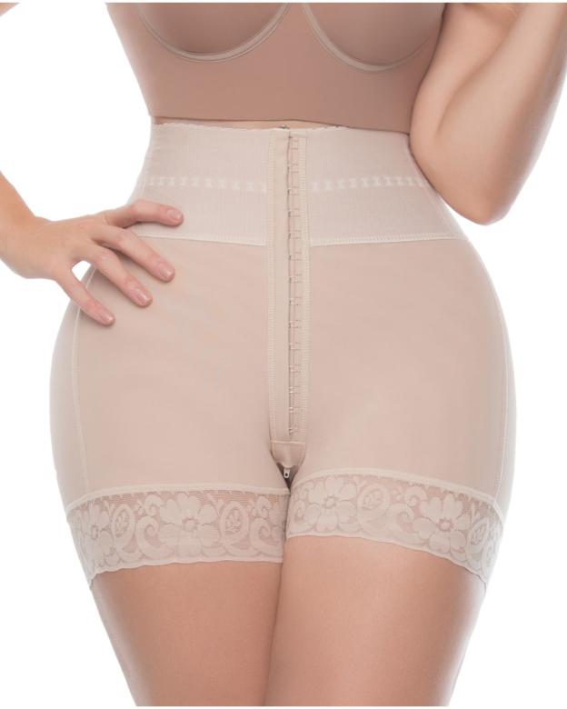 Butt Lifter Tummy Control High Waisted Mid Thigh Shaper Shorts-Curvy-Faja
