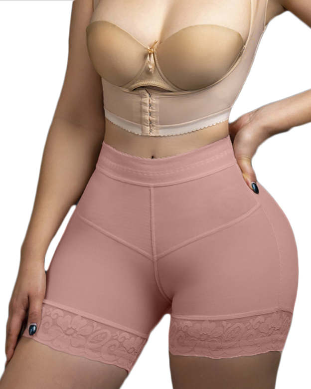 Post Liposuction High Compression Tummy Control Shorts-Curvy-Faja
