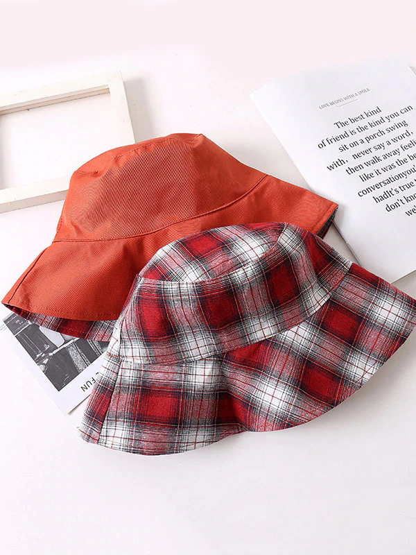 Leisure Versatile Plaid Fisherman Hat-Curvy-Faja