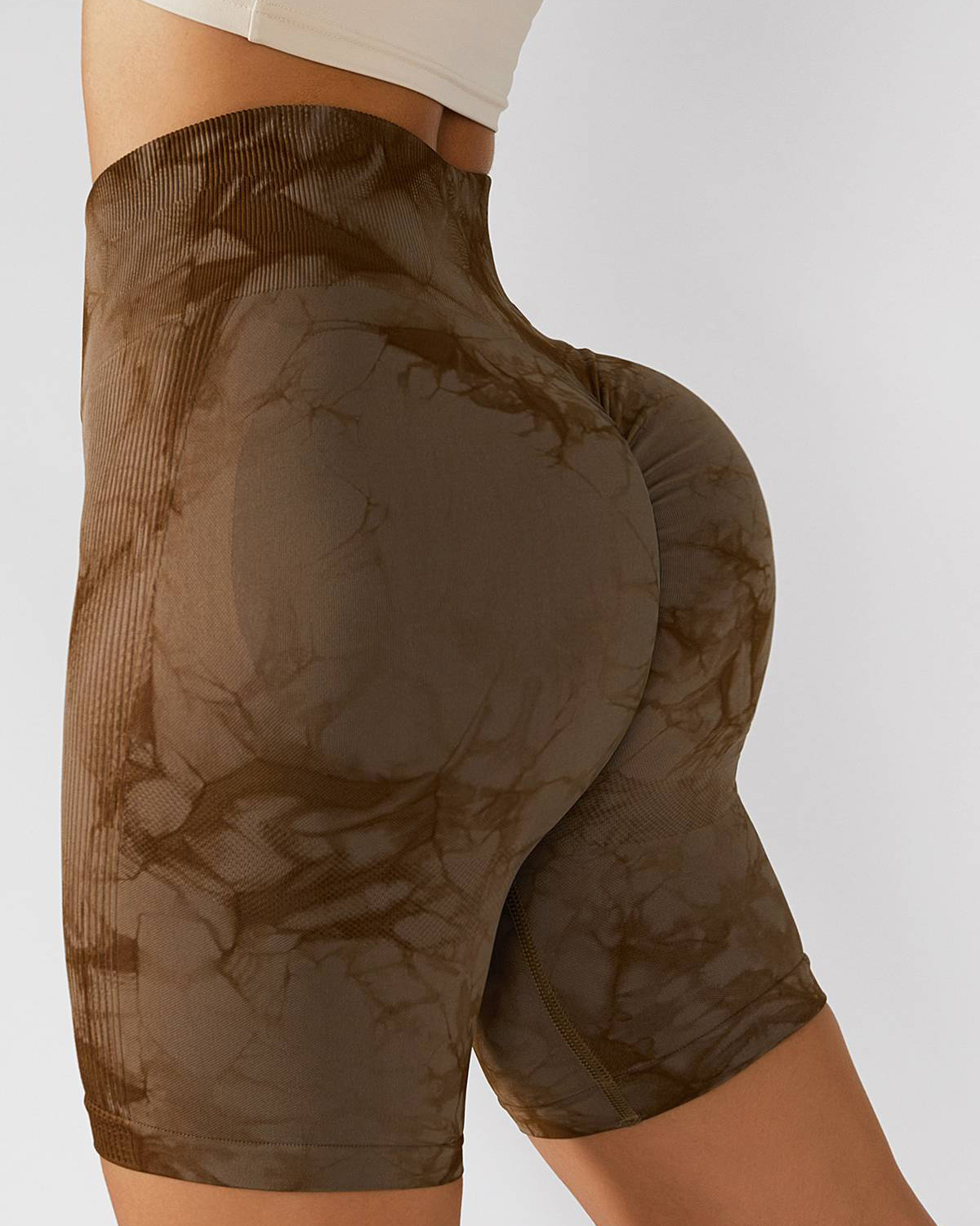 Tie Dye Scrunch Butt Biker Shorts