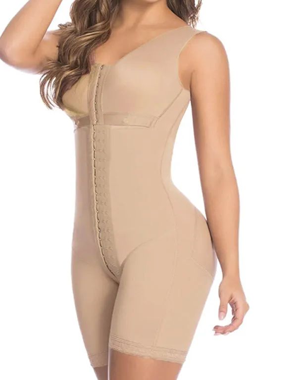 Women's Tummy Control Shapewear High Compression Faja Bodysuit Postpartum-Curvy-Faja