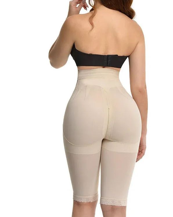 Fajas Compression Shapewear Open Bust Tummy Control with Zipper-Curvy-Faja
