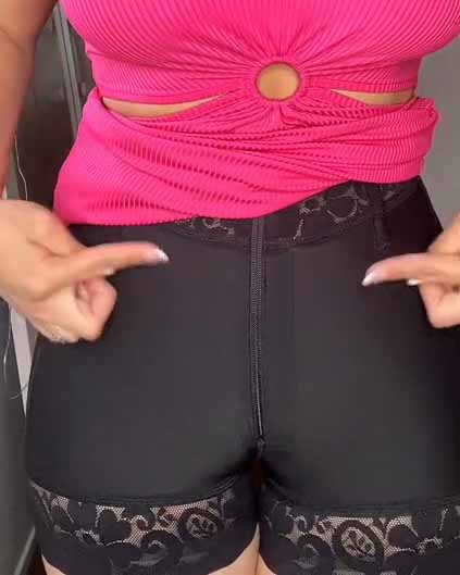 Zipper Butt Lift Shorts