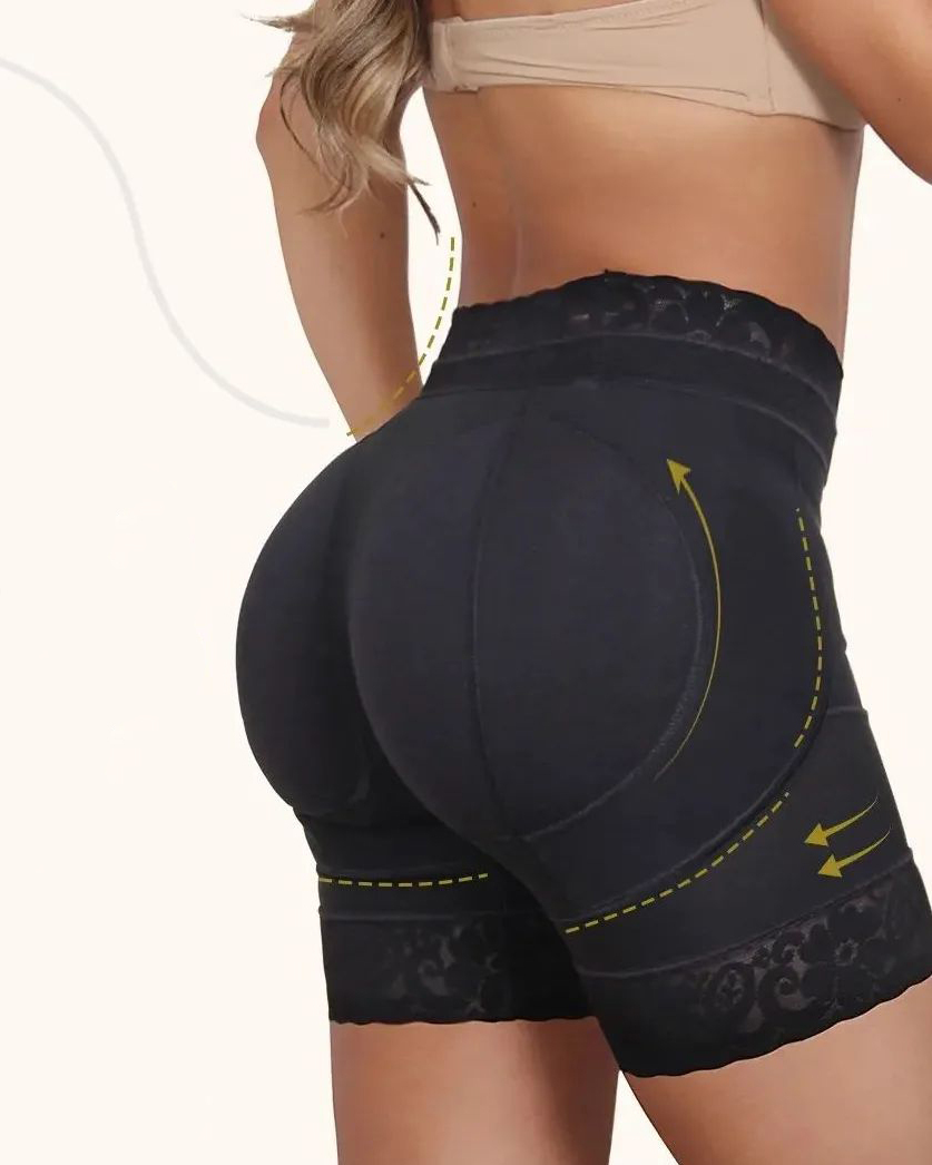 High Waist Seamless Hip Lift Shaper Shorts-Curvy-Faja