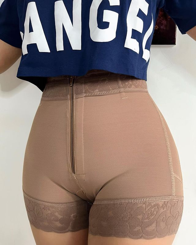 Curvy Faja Women Slimming Butt Lifter Control Panty Shorts MG7 Black Large
