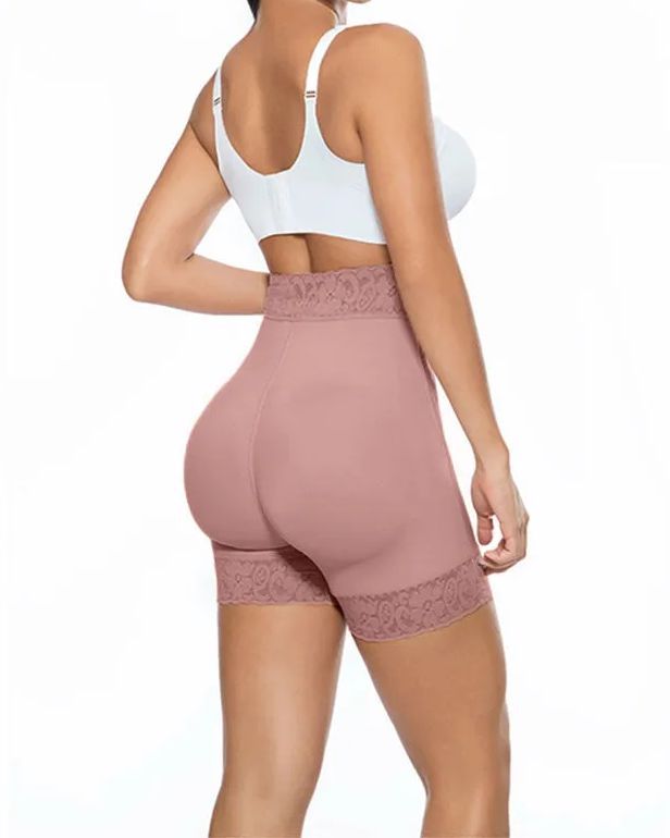 Women Butt Lifter High Waist Hip Enhancer Pads Underwear Shapewear Lace Padded Control Panties-Curvy-Faja