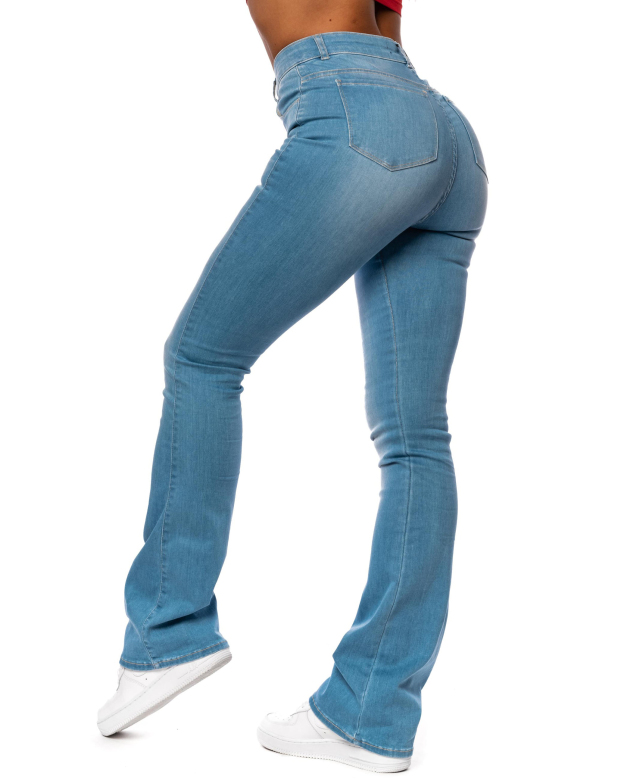 Slim Fit Bootcut Skinny Jeans-Curvy-Faja