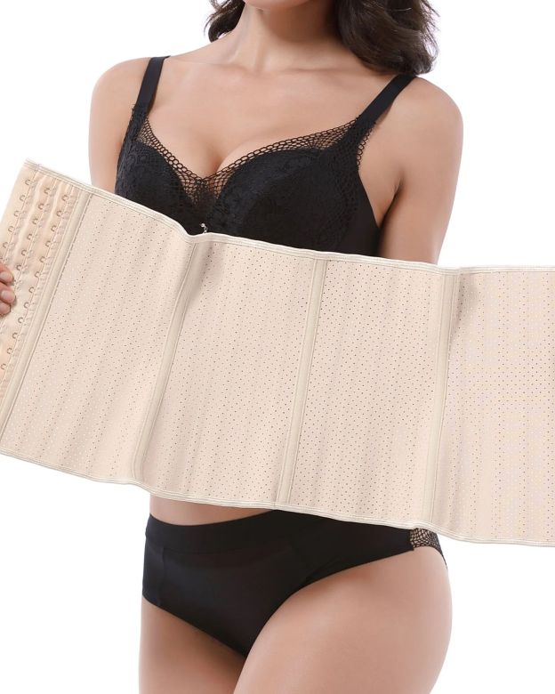 Corset Latex Buckle Waist Corset Belt LATEX Rubber Straps Corset-Curvy-Faja