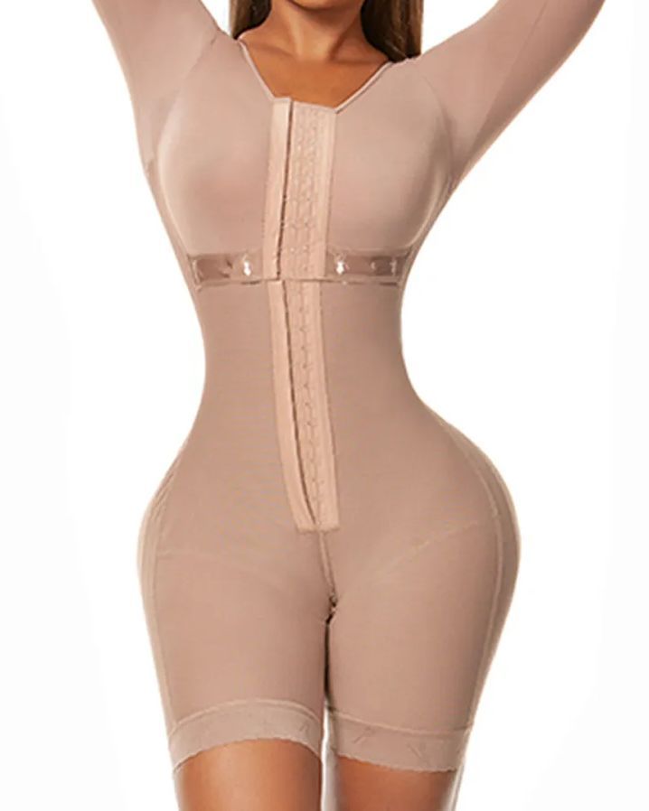 Full Body Shaping Bodysuits for Long Sleeve -Curvy-Faja