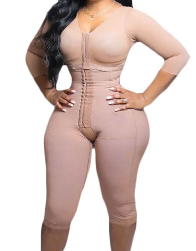 Full Body Support Arm Compression Shrink Your Waist With Built In Bra -Curvy-Faja