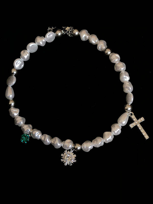 CHIC PEARL LOVELY NECKLACE-Curvy-Faja