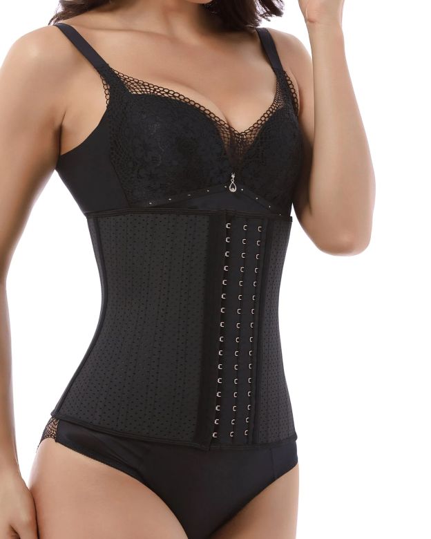 Corset Latex Buckle Waist Corset Belt LATEX Rubber Straps Corset-Curvy-Faja