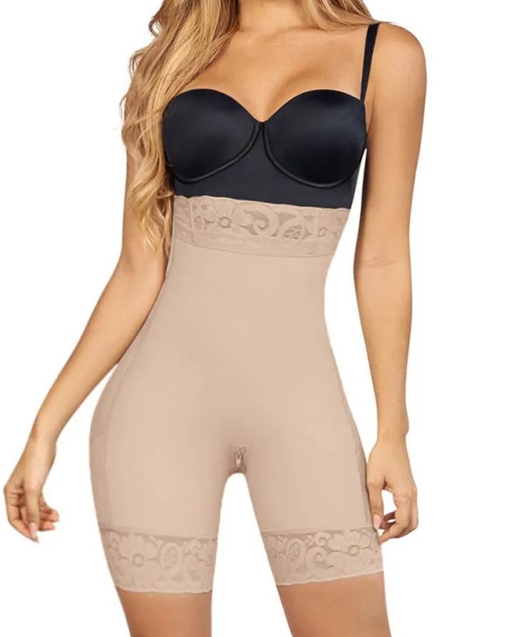 Women Butt Lifter High Waist Hip Enhancer Pads Underwear Shapewear Lace Padded Control Panties-Curvy-Faja