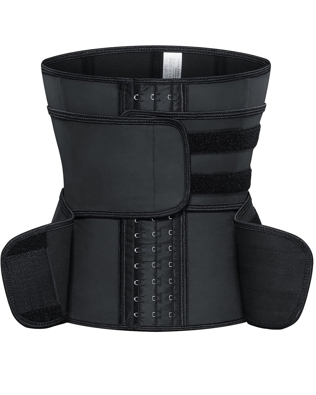 Corset Latex Buckle Waist Corset Belt LATEX Rubber Straps Corset-curvy-faja