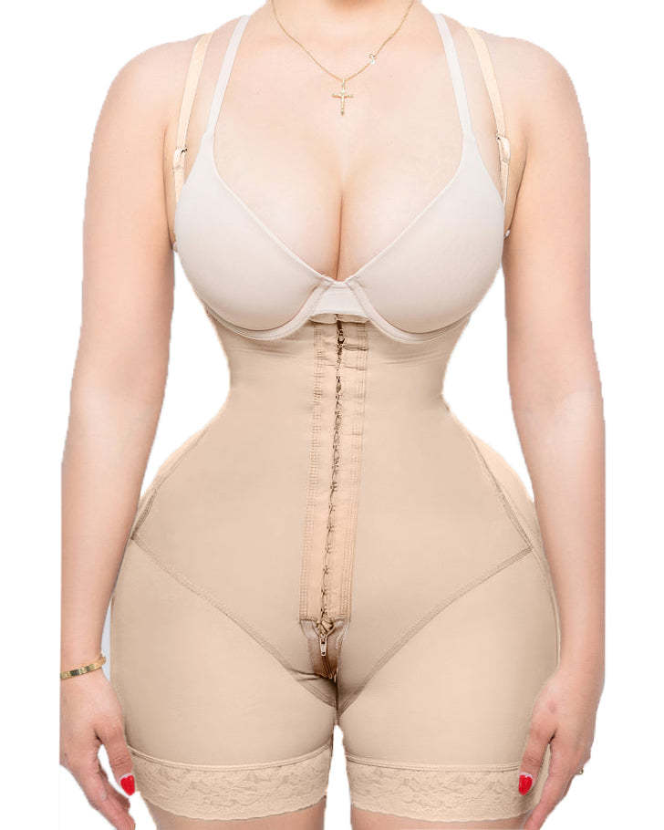 Women's Drawstring Anti-Cellulite Body Shaper -Curvy-Faja