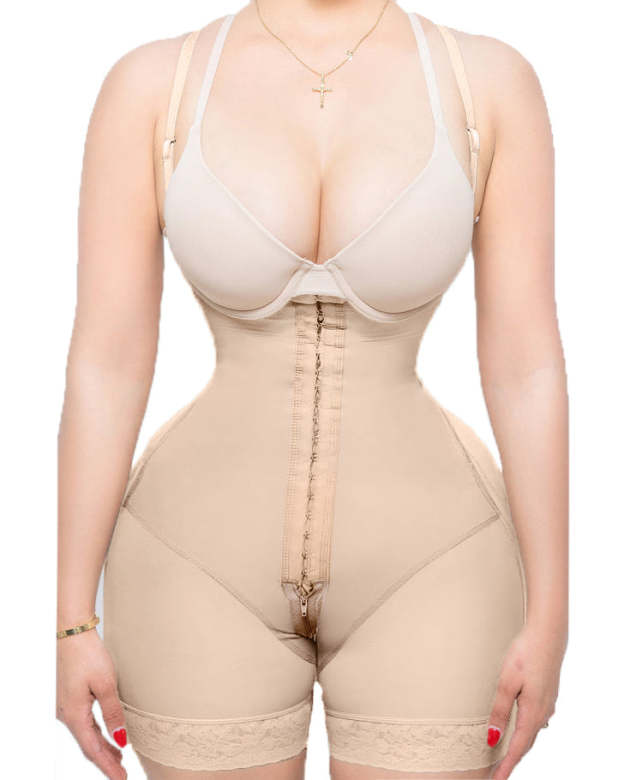 Women's Drawstring Anti-Cellulite Body Shaper -Curvy-Faja