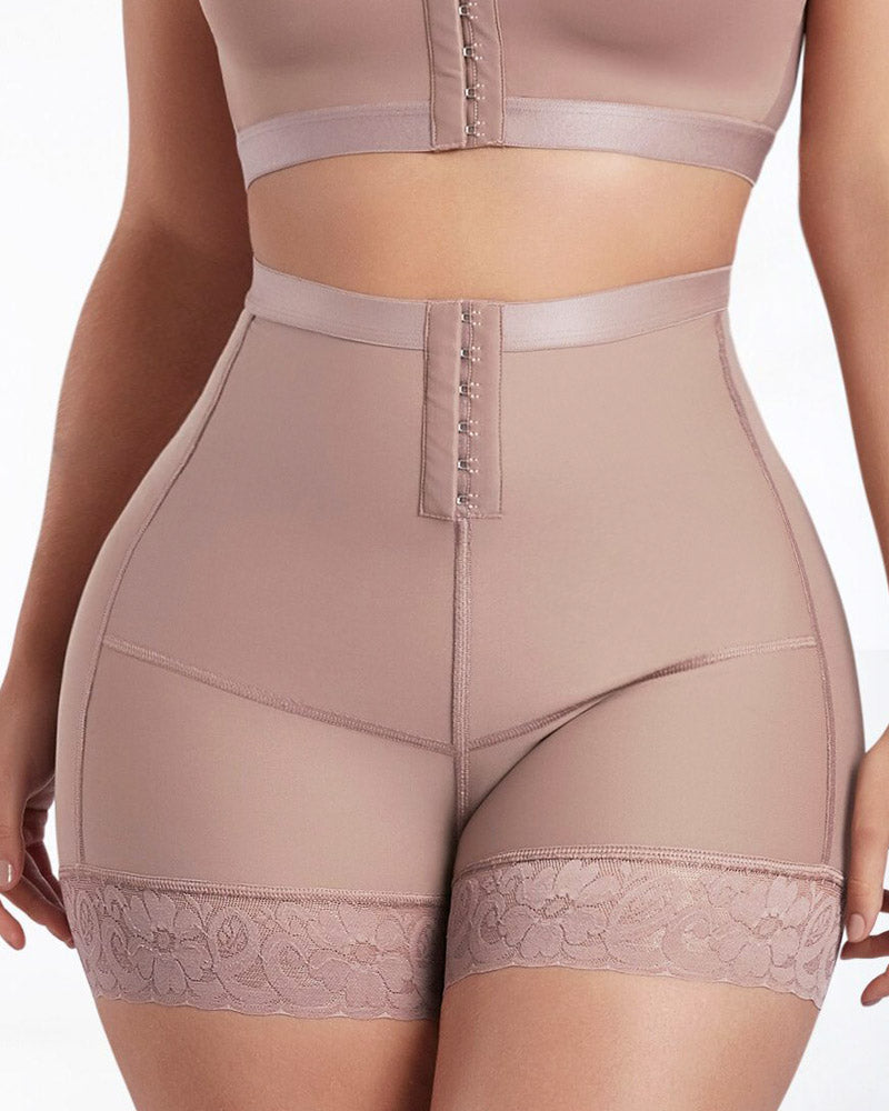 Double Compression Power Shaping Shorts-Curvy-Faja