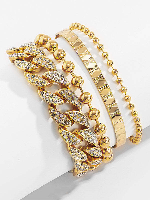 Individually Adjustable Cuban Buckle Multilayer Bracelet-Curvy-Faja