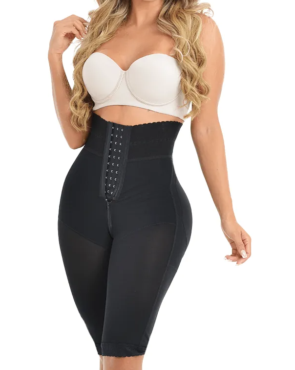 Fajas Compression Shapewear Open Bust Tummy Control with Zipper-curvy-faja