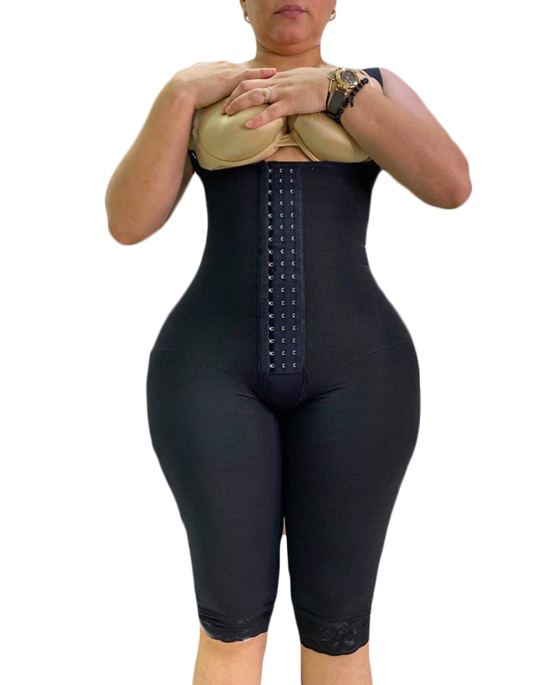 Women Bodyshaper Knee High Compression Girdle For Daily Or Postpartum Use-curvy-faja