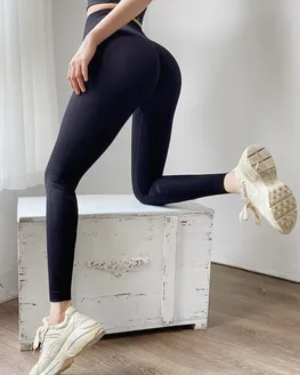 Female High Waist Quick Drying Yoga Leggings-Curvy-Faja