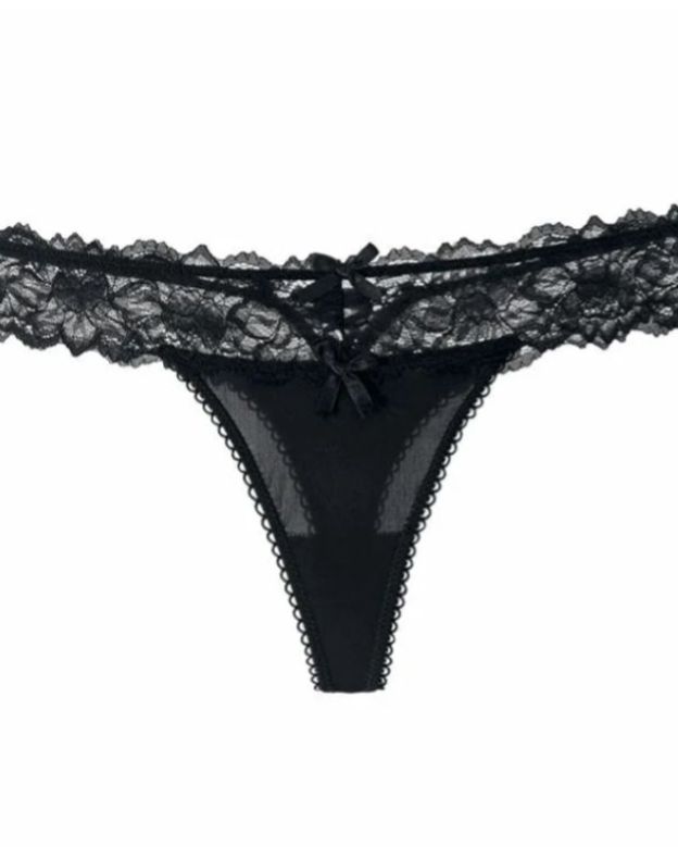 Female Mesh Solid Color Lace Underwears-Curvy-Faja