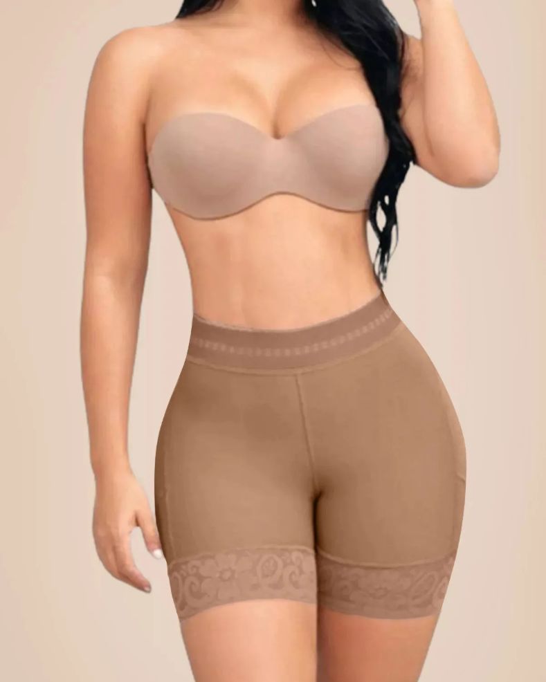 High Waist Compression Slimmer Butt Lifter Shapewear Shorts-Curvy-Faja