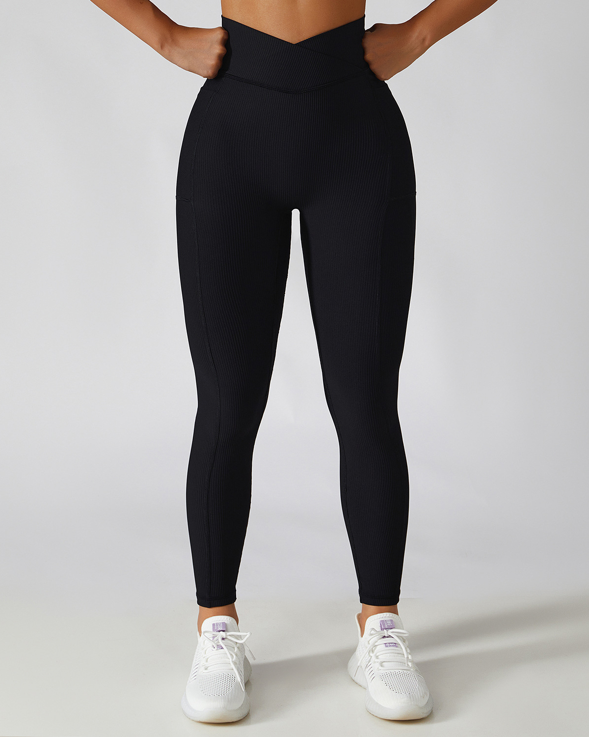 High Waist Fitness Pants Skinny Peach Hip Lift Running Pants-Curvy-Faja