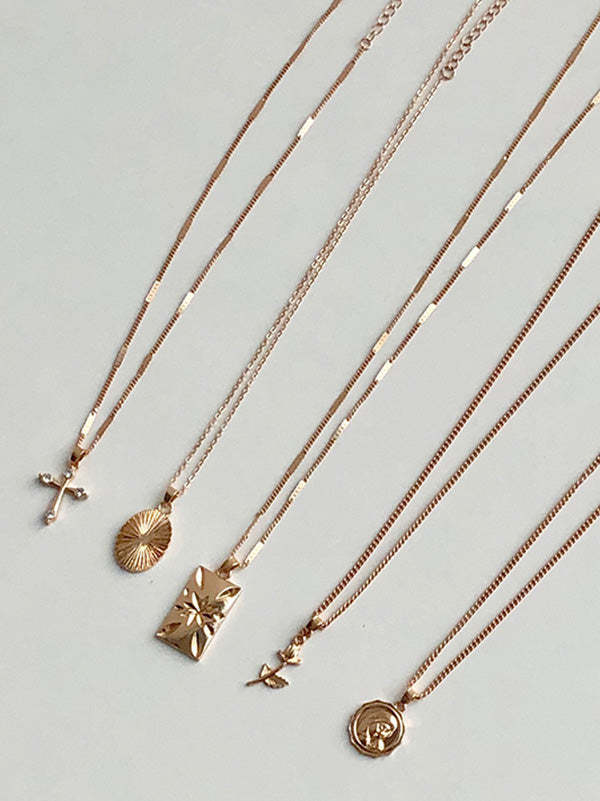 5 CHAINS FASHION NECKLACE-Curvy-Faja