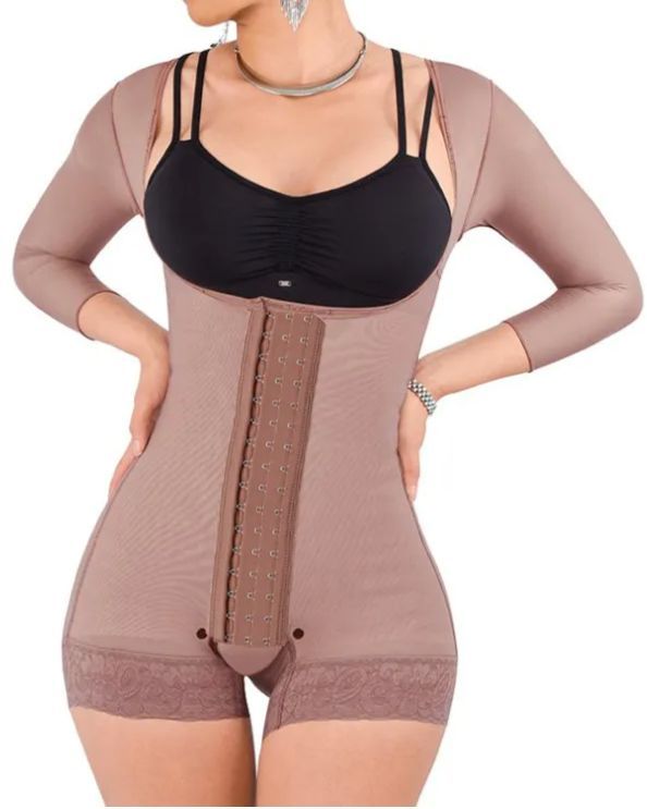 High Comression Tummy Control Shapewear Slimming Fajas Lace Body Shaper -Curvy-Faja