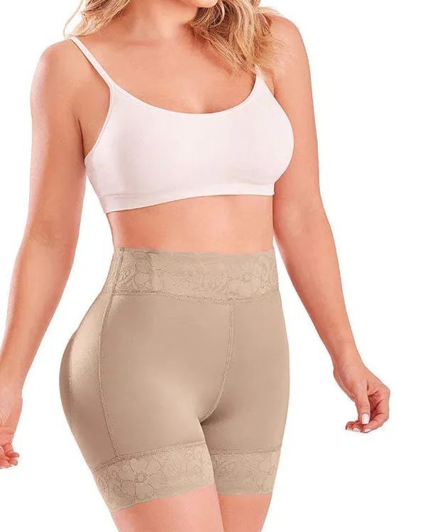 Medium Compression Sculpting Lift Shorts-Curvy-Faja