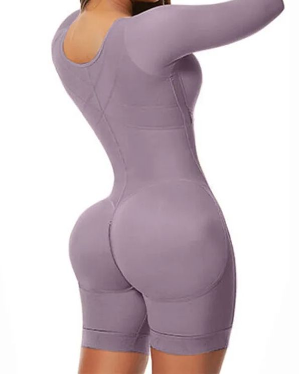 Full Body Shaping Bodysuits for Long Sleeve -Curvy-Faja