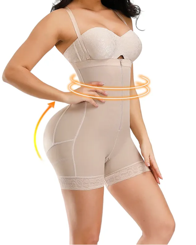 Corset Tummy Control Panties Shapewear For Women Tummy Control Fajas Body Shaper Zipper Open Bust Bodysuit-Curvy-Faja