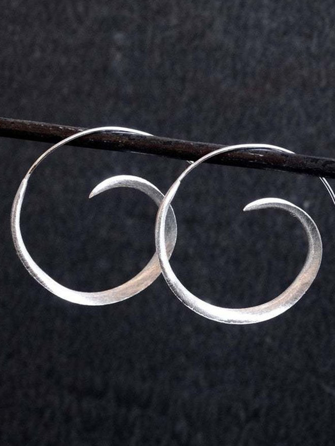 Fashion Vintage Alloy Earrings-Curvy-Faja