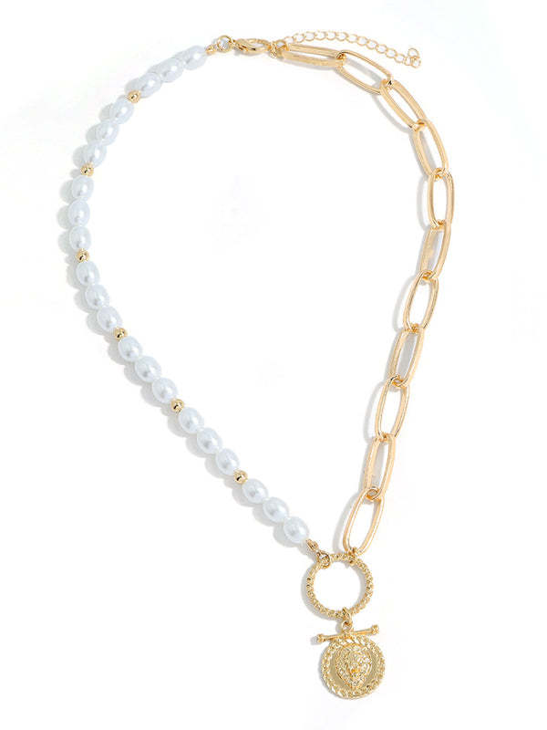 Bohemian Style Turquoise Retro Temperament Beaded Multilayer Necklace-Curvy-Faja