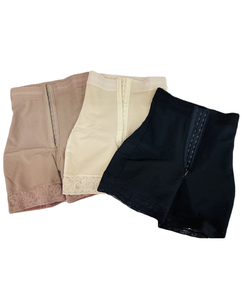 Slimming Fajas Lace Butt Lifter  Charming Curves Butt Lifting Short 3 Hooks-Curvy-Faja