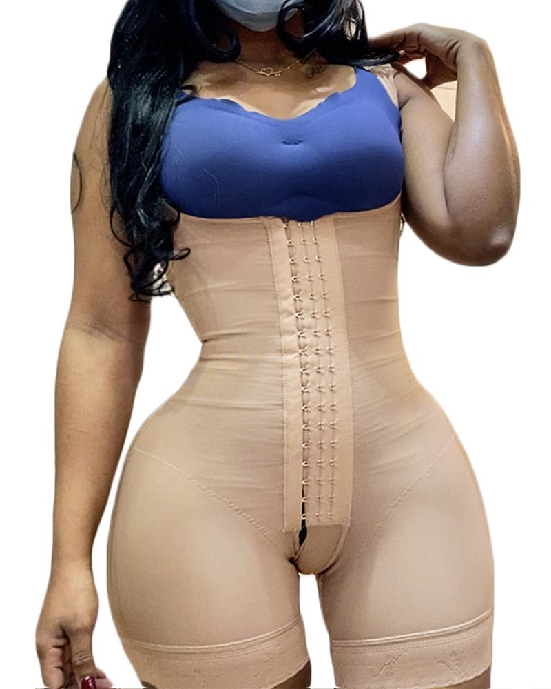 Sculpting & Snatched Full Body Shape Wear Open Bust Tummy Control-Curvy-Faja