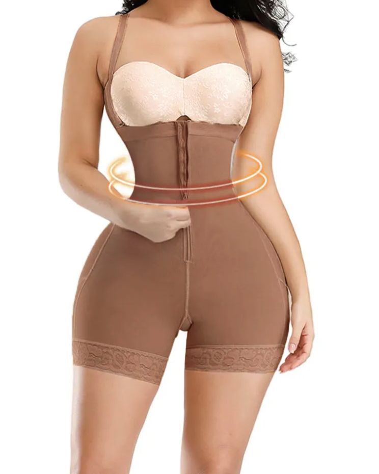 Corset Tummy Control Panties Shapewear For Women Tummy Control Fajas Body Shaper Zipper Open Bust Bodysuit-Curvy-Faja