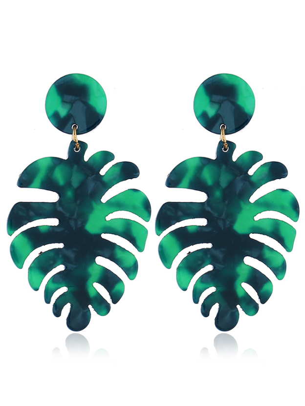 Fashion Vintage Leaves Beach Earrings-Curvy-Faja