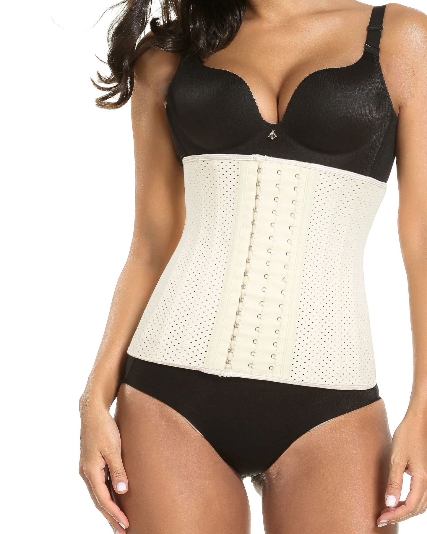 Corset Latex Buckle Waist Corset Belt LATEX Rubber Straps Corset-Curvy-Faja