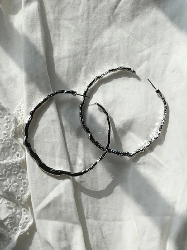 Original Geometry Circular Earrings Accessories-Curvy-Faja