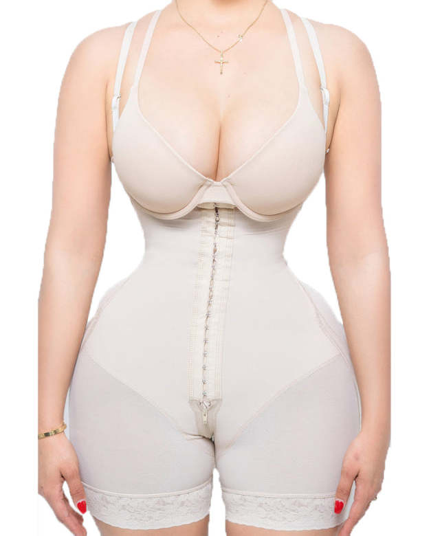 Women's Drawstring Anti-Cellulite Body Shaper -Curvy-Faja