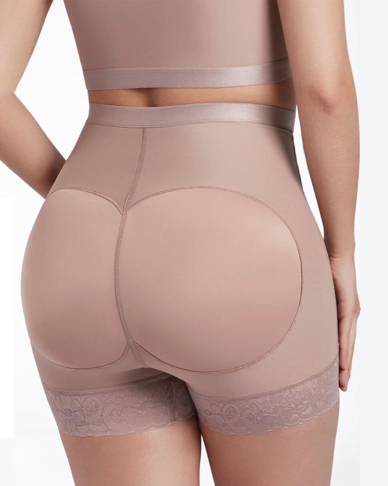 Double Compression Power Shaping Shorts-Curvy-Faja