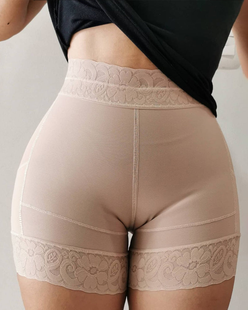 Postpartum Recovery Slimming Fajas Lace Butt Lifter-Curvy-Faja