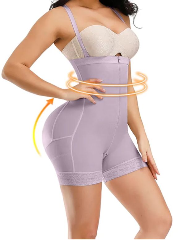Corset Tummy Control Panties Shapewear For Women Tummy Control Fajas Body Shaper Zipper Open Bust Bodysuit-Curvy-Faja