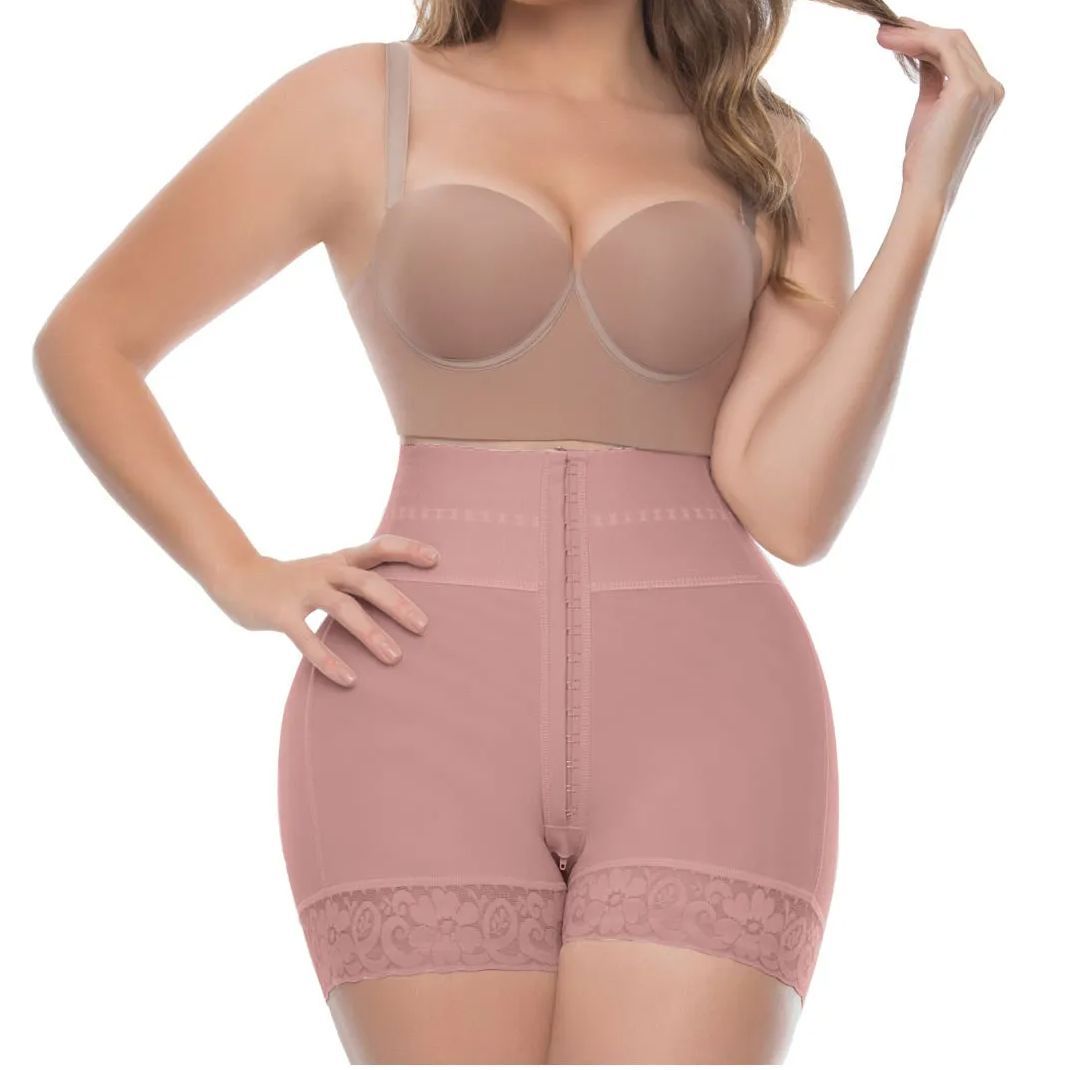 Butt Lifter Tummy Control High Waisted Mid Thigh Shaper Shorts-Curvy-Faja